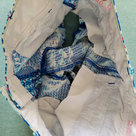 Lilly Pulitzer Good Reef Blue starfish Callahan shorts sz 2 - Picture 9 of 9